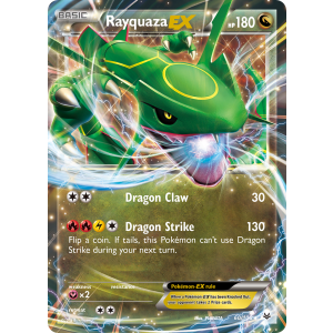 Rare Holo EX Rayquaza-EX 60/108 Pokemon TCG XY Roaring Skies