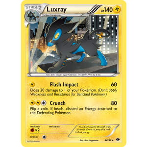 Rare Holo Luxray 46/99 Pokemon TCG Black & White Next Destinies