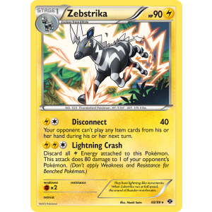 Zebstrika 48/99 Pokemon TCG Black & White Next Destinies