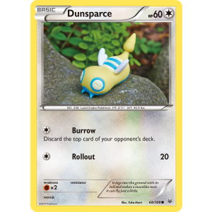 Dunsparce 68/108 Pokemon TCG XY Roaring Skies