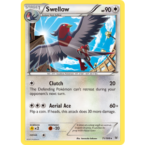 Swellow 71/108 Pokemon TCG XY Roaring Skies