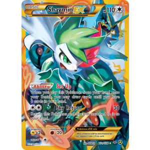 Rare Ultra Shaymin-EX 77a/108 Pokemon TCG XY Roaring Skies