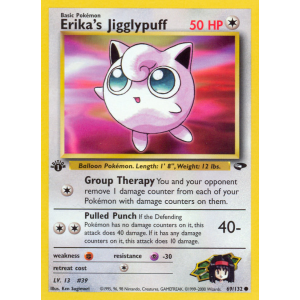 Erika's Jigglypuff 69/132 Pokemon TCG Gym Gym Challenge