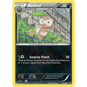 Nuzleaf 71/99 Pokemon TCG Black & White Next Destinies