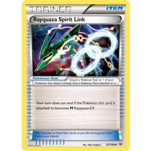 Rayquaza Spirit Link 87/108 Pokemon TCG XY Roaring Skies