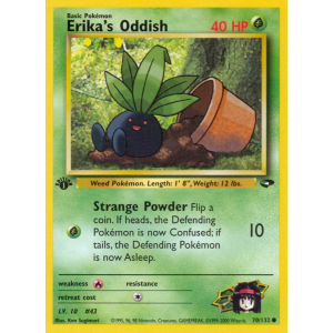 Erika's Oddish 70/132 Pokemon TCG Gym Gym Challenge