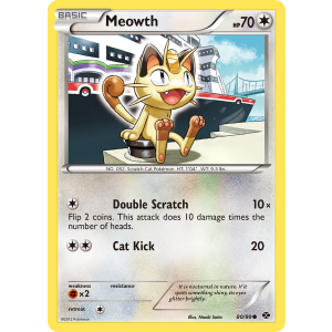 Meowth 80/99 Pokemon TCG Black & White Next Destinies