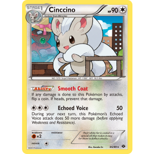 Rare Holo Cinccino 85/99 Pokemon TCG Black & White Next Destinies