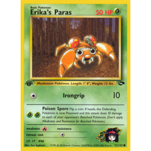 Erika's Paras 71/132 Pokemon TCG Gym Gym Challenge