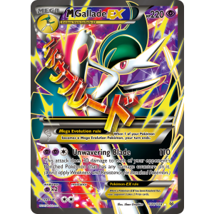 Rare Ultra M Gallade-EX 100/108 Pokemon TCG XY Roaring Skies