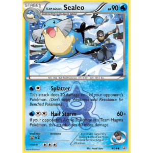 Team Aqua's Sealeo 4/34 Pokemon TCG XY Double Crisis