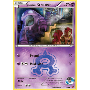 Team Aqua's Grimer 7/34 Pokemon TCG XY Double Crisis