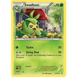 Swadloon 2/101 Pokemon TCG Black & White Noble Victories