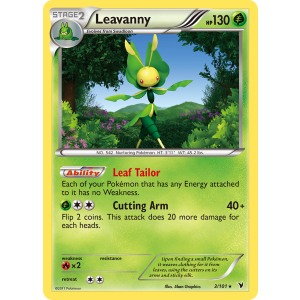 Rare Holo Leavanny 3/101 Pokemon TCG Black & White Noble Victories