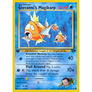 Giovanni's Magikarp 73/132 Pokemon TCG Gym Gym Challenge