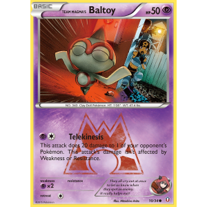 Team Magma's Baltoy 10/34 Pokemon TCG XY Double Crisis