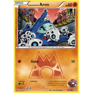 Team Magma's Aron 12/34 Pokemon TCG XY Double Crisis