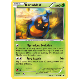 Karrablast 8/101 Pokemon TCG Black & White Noble Victories