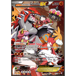 Rare Ultra Team Magma's Groudon-EX 15/34 Pokemon TCG XY Double Crisis