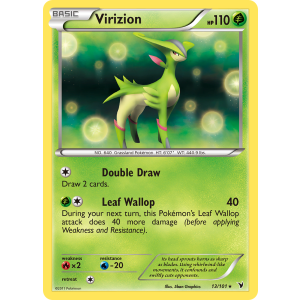 Rare Holo Virizion 13/101 Pokemon TCG Black & White Noble Victories