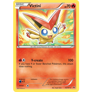 Rare Holo Victini 15/101 Pokemon TCG Black & White Noble Victories