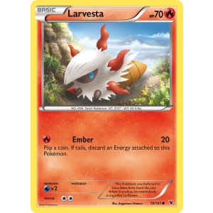 Larvesta 19/101 Pokemon TCG Black & White Noble Victories