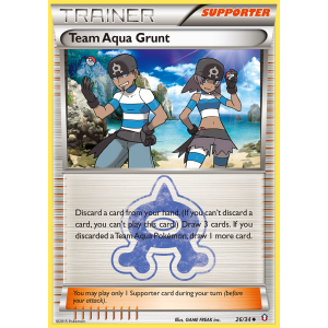 Team Aqua Grunt 26/34 Pokemon TCG XY Double Crisis