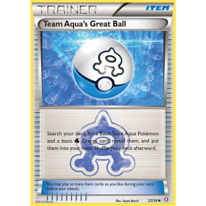 Team Aqua's Great Ball 27/34 Pokemon TCG XY Double Crisis