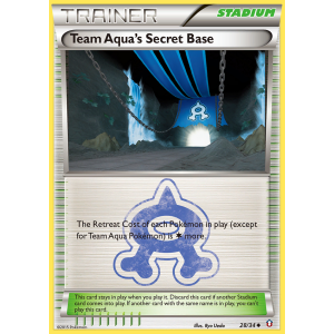 Team Aqua's Secret Base 28/34 Pokemon TCG XY Double Crisis