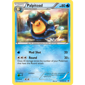 Palpitoad 23/101 Pokemon TCG Black & White Noble Victories