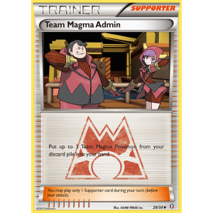 Team Magma Admin 29/34 Pokemon TCG XY Double Crisis