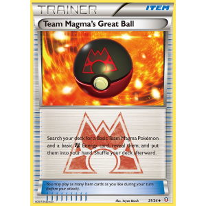 Team Magma's Great Ball 31/34 Pokemon TCG XY Double Crisis