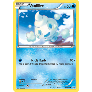 Vanillite 27/101 Pokemon TCG Black & White Noble Victories