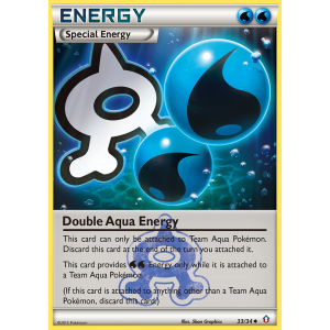 Double Aqua Energy 33/34 Pokemon TCG XY Double Crisis