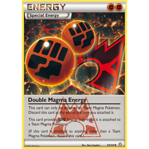 Double Magma Energy 34/34 Pokemon TCG XY Double Crisis