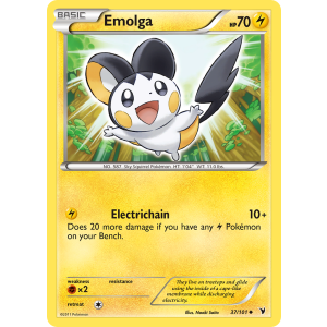 Emolga 37/101 Pokemon TCG Black & White Noble Victories