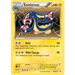 Rare Holo Eelektross 41/101 Pokemon TCG Black & White Noble Victories