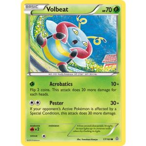 Volbeat 17/160 Pokemon TCG XY Primal Clash