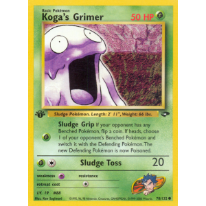 Koga's Grimer 78/132 Pokemon TCG Gym Gym Challenge