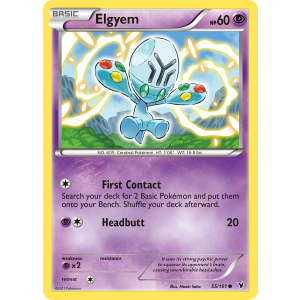 Elgyem 55/101 Pokemon TCG Black & White Noble Victories