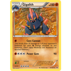 Gigalith 61/101 Pokemon TCG Black & White Noble Victories