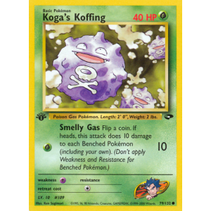 Koga's Koffing 79/132 Pokemon TCG Gym Gym Challenge