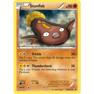 Stunfisk 68/101 Pokemon TCG Black & White Noble Victories