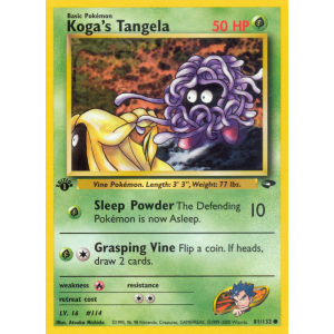 Koga's Tangela 81/132 Pokemon TCG Gym Gym Challenge