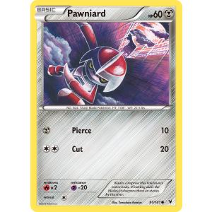 Pawniard 81/101 Pokemon TCG Black & White Noble Victories