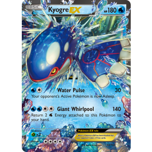 Rare Holo EX Kyogre-EX 54/160 Pokemon TCG XY Primal Clash