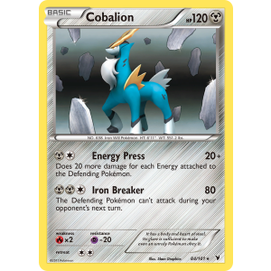 Rare Holo Cobalion 84/101 Pokemon TCG Black & White Noble Victories