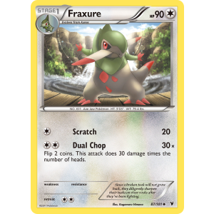 Fraxure 87/101 Pokemon TCG Black & White Noble Victories