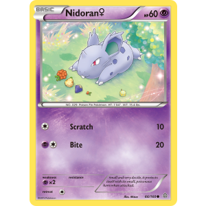 Nidoran 66/160 Pokemon TCG XY Primal Clash