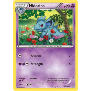 Nidorina 67/160 Pokemon TCG XY Primal Clash